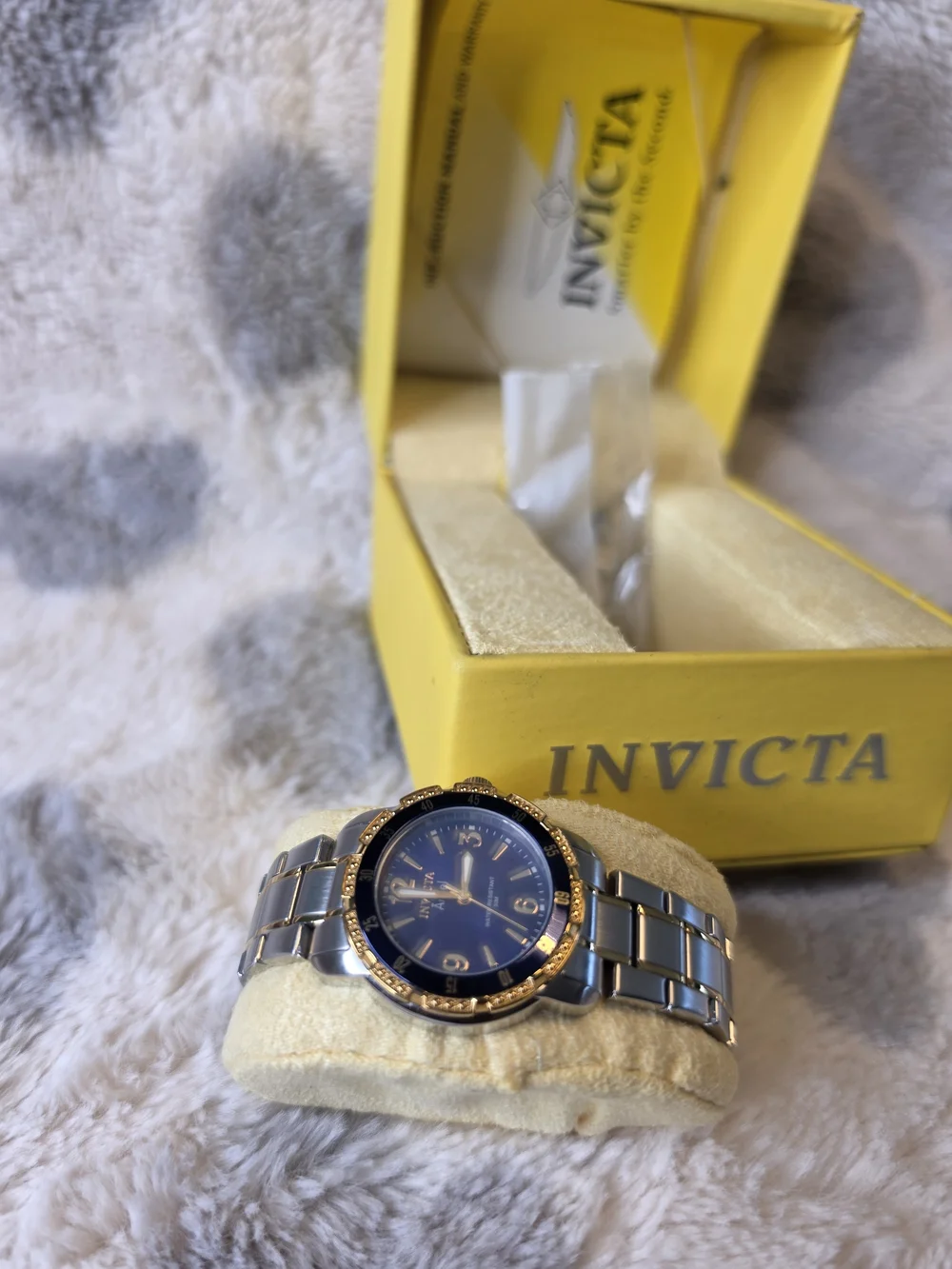 Invicta Women's Two-Tone Blue Dial Stainless Steel Watch